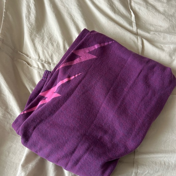 Aviator Nation sweatpants!! Purple with lightning bolts. - Picture 2 of 3